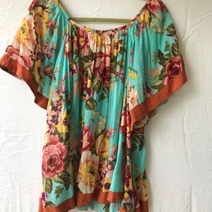 Flowing floral top